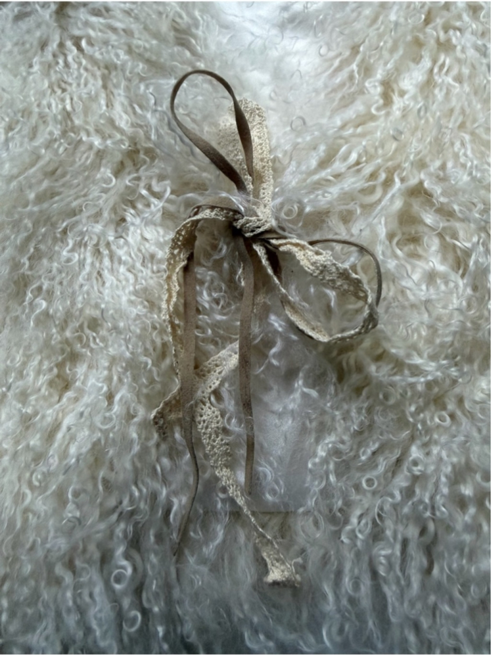 Danier Fur Mongolian lamb 100% authentic vest Ivory Real Shearling Curly - Picture 5 of 12